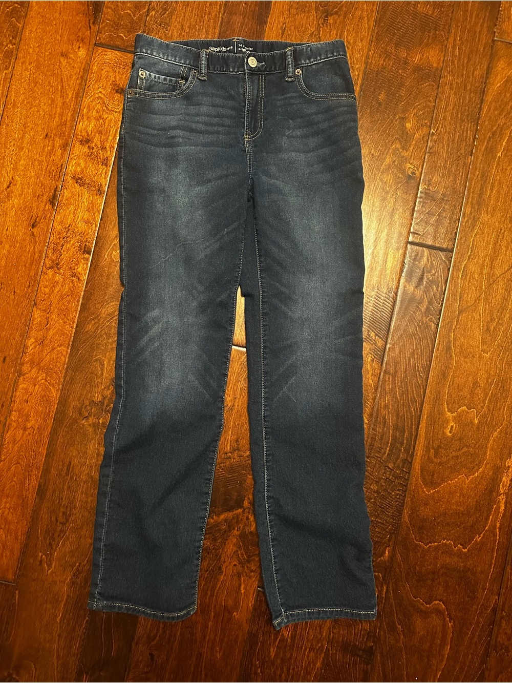 Gap dark blue boy’s straight jeans